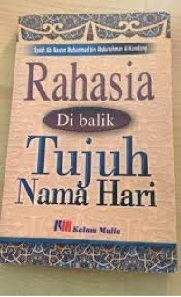 Image of Rahasia dibalik Tujuh Nama Hari